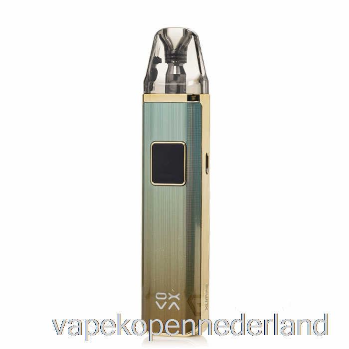 Elektronische Sigaret Vape Oxva Xlim Pro 30w Pod-systeem Glanzend Cyaan